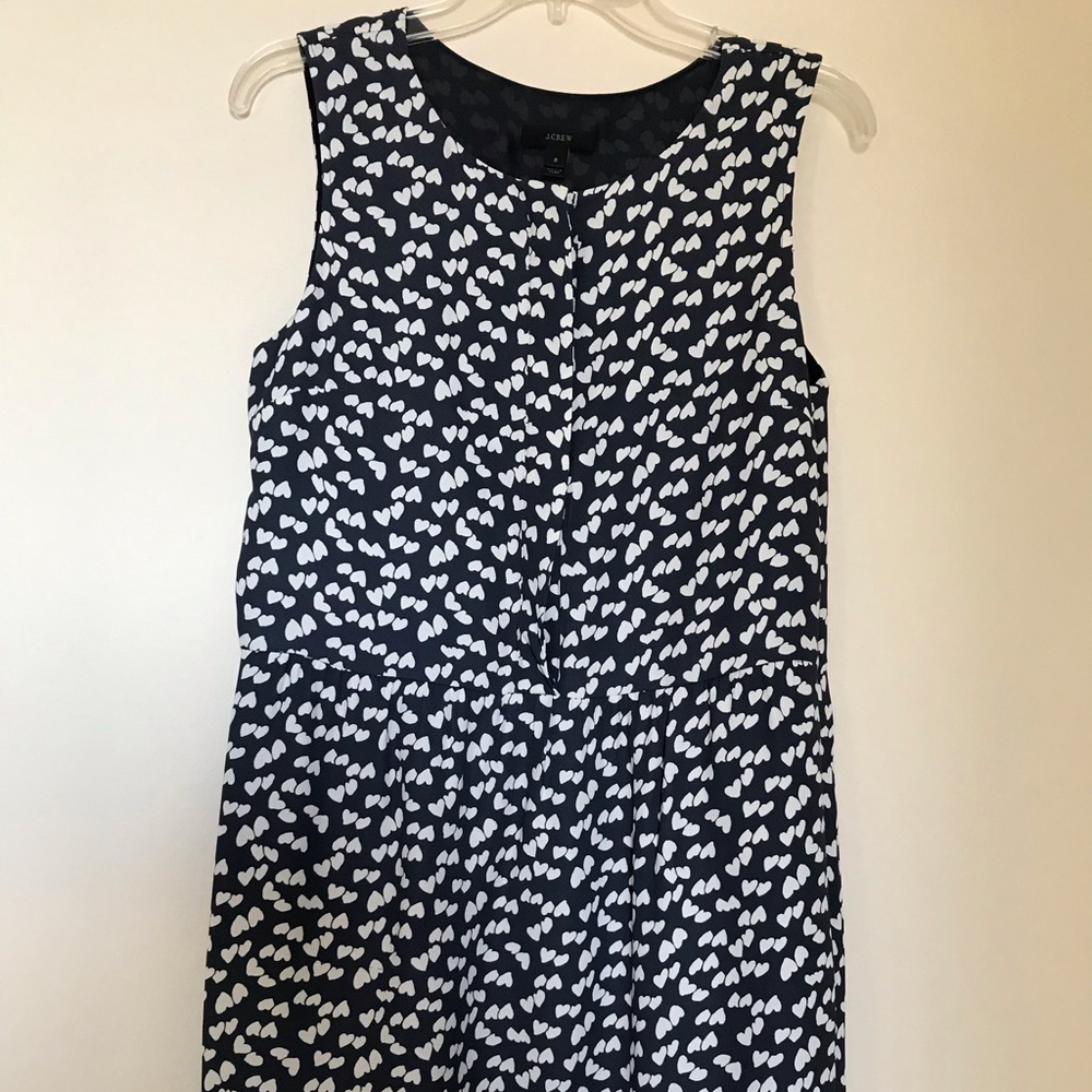 J Crew Heart Print Dress